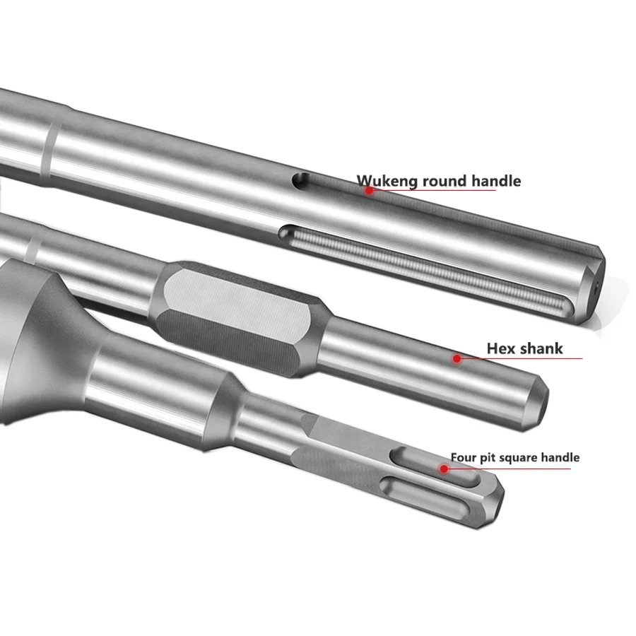 Flower hammer chisel hair head drill bit cement concrete wall hit lychee surface electric pick electric hammer alloy artifact