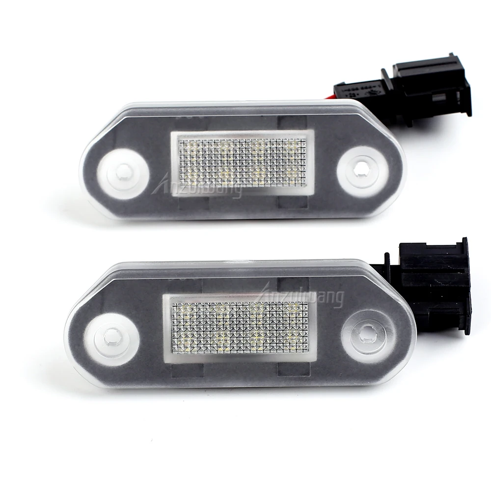 LED Number License Plate Light 2PCS 1H5943119 For VW Golf III Vento A3 Jetta Gol 2 3 Hatchback Skoda Octavia I