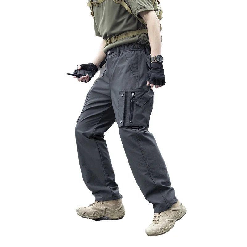 

Мужские модные рабочие брюки - тактические брюки с множеством карманов для активного отдыха, подходят для альпинизма, кемпинга и исследований