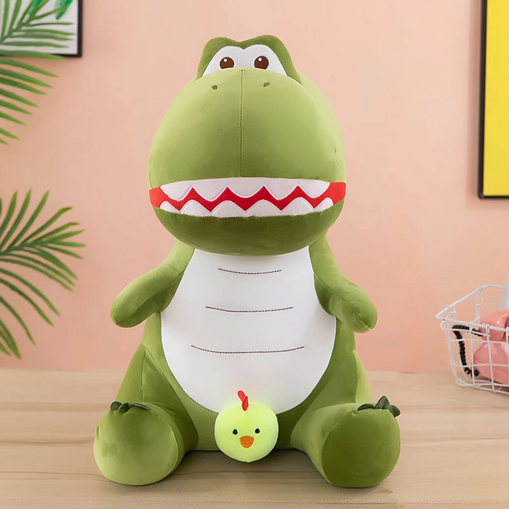 High Chicken Dinosaur Plush Toy para Crianças, Boneca Bonito, Engraçado e Engraçado, Decoração Criativa, Almofada, Holiday Gift, Sit 35cm