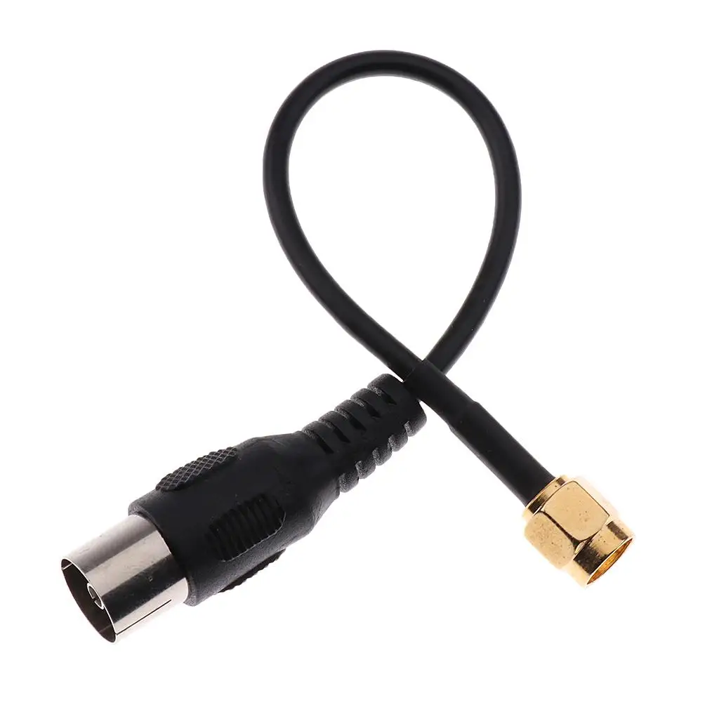 Quality Jumper Pigtail Cable IEC DVB-T TV PAL Female to SMA Male RG174 ABS Material for Signal Booster Installation
