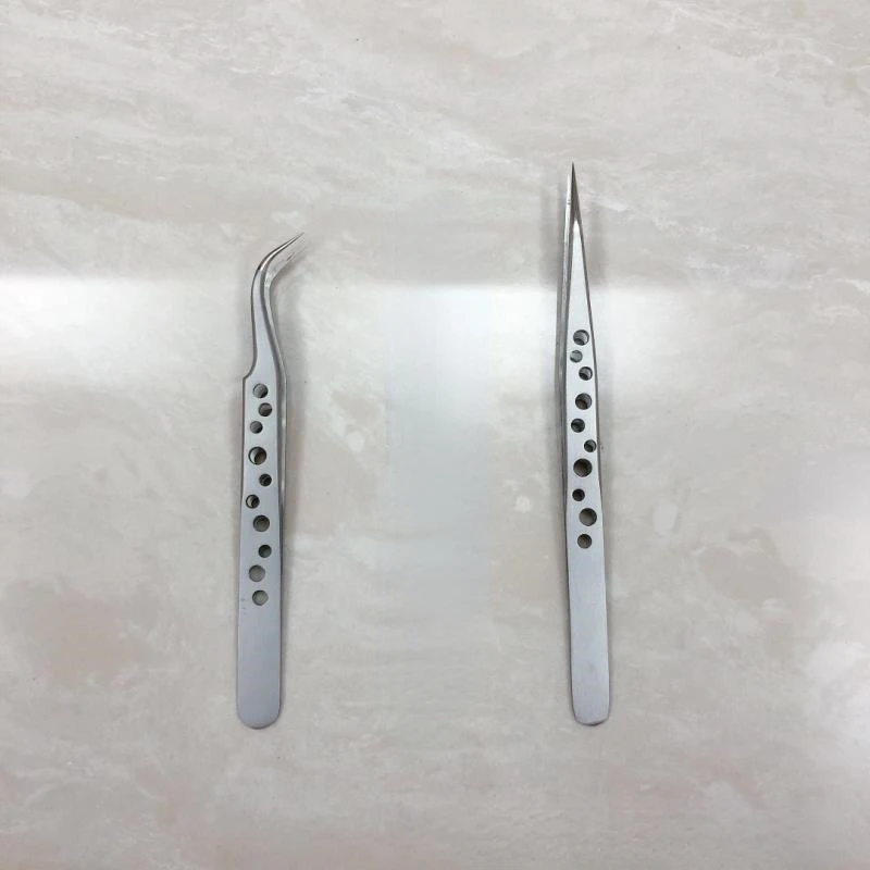 Electronics Industrial Tweezers Anti-static Curved Straight Tip Precision Stainless Forceps Phone Repair Hand Tools Sets