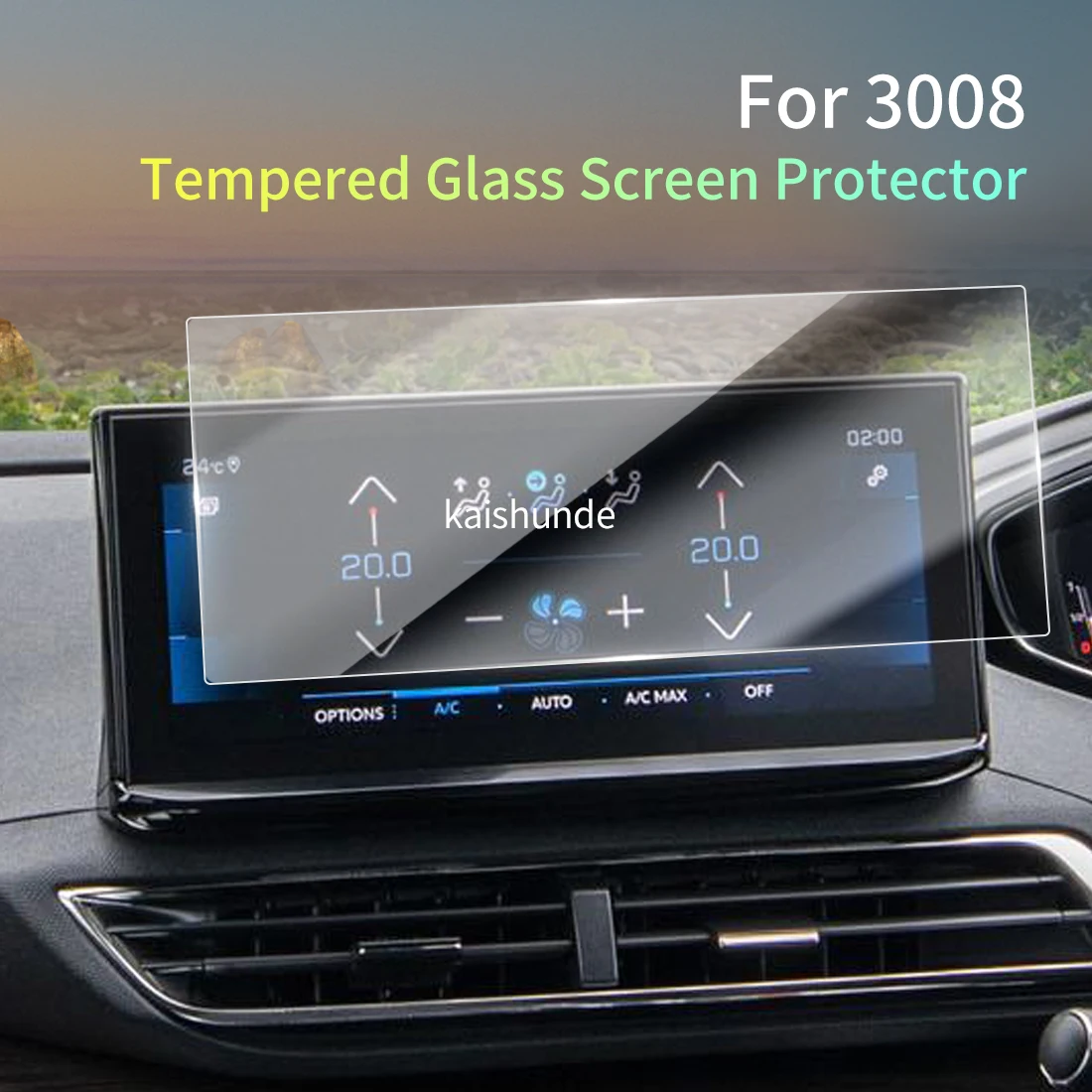 

Car Stickers Meters Protector For 2022 beautiful 3008 Tempered Glass Protective Film Display Navigation Vehicle Accessories