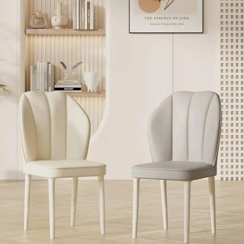 

Dressing Trendy Originality Single Economic Leather Dining Chair High-quality Minimalism Modern Nordic Luxury Balcony Furniture