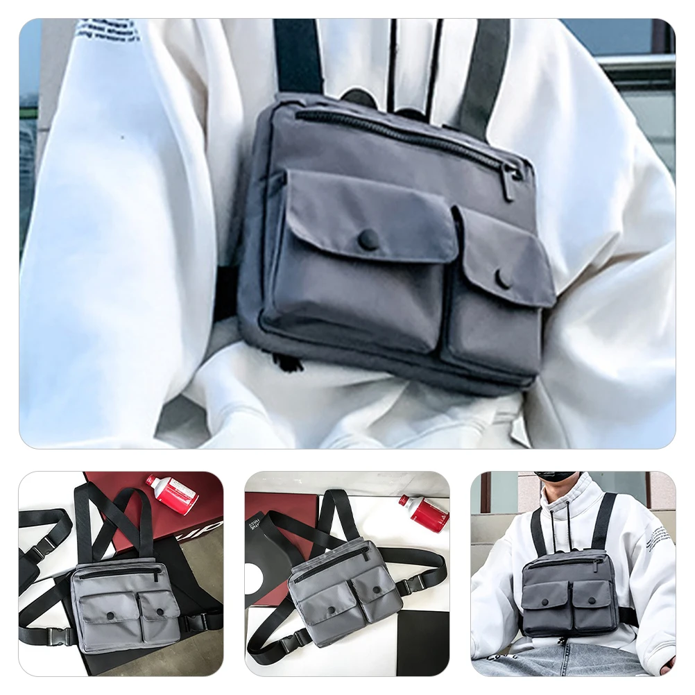 

Durable Multifunctional Chest Fashion Bag For Hiking Camping Travel Outdoor Vest Bag Casual