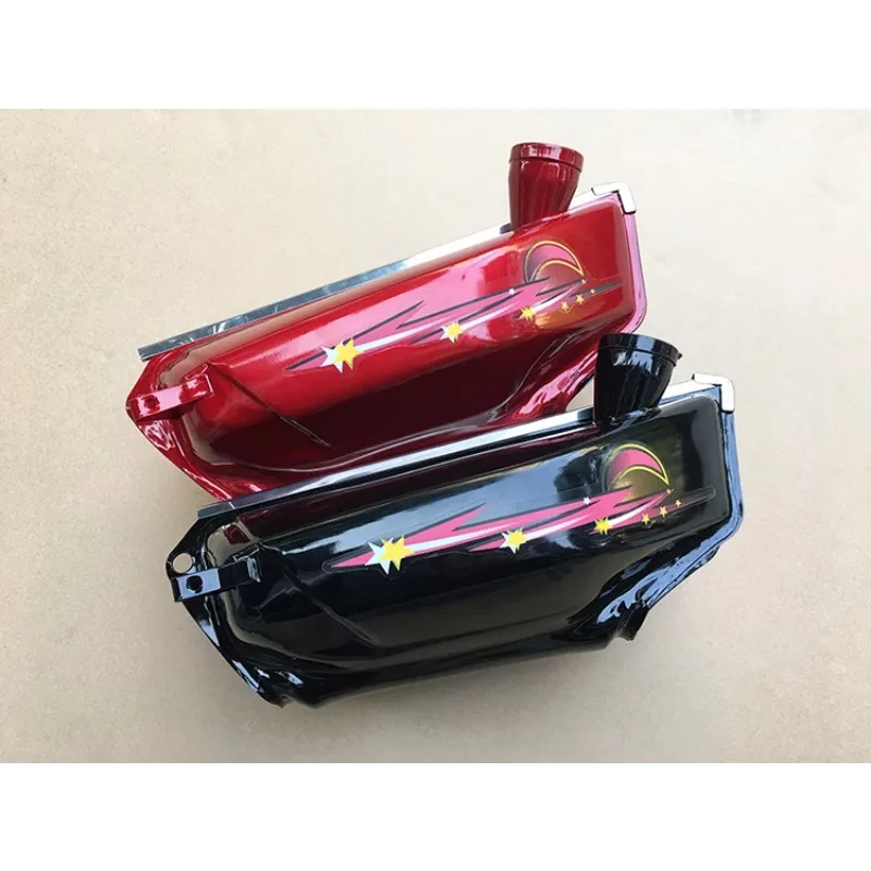 خزان وقود الدراجة النارية 48CC لجيالينغ هوندا دايون ليفان JS48 JL50 JH50 JH70 C70cc LF50 سعة صغيرة دراجة نارية صندوق غاز معدني