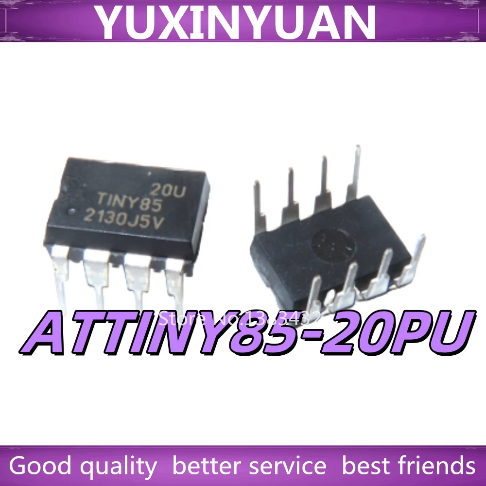 (1 unidad) 100% Nuevo ATTINY85-20PU ATTINY85 20PU TINY85-20U TINY85 DIP-8 ATTINY85-20SU ATTINY85 20SU TINY85-20SU TINY85 20SU