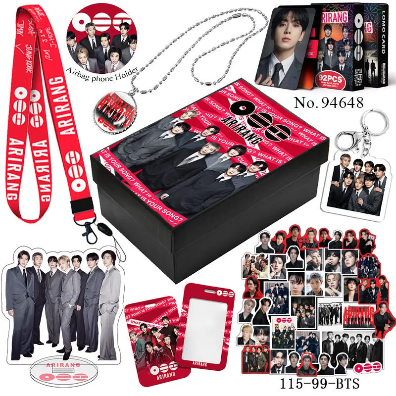 

New In Stock K-Pop Album Gift Package 8 Items Keychain Photocard Sticker Standee Set Fans Collectible Merch Birthday Gift