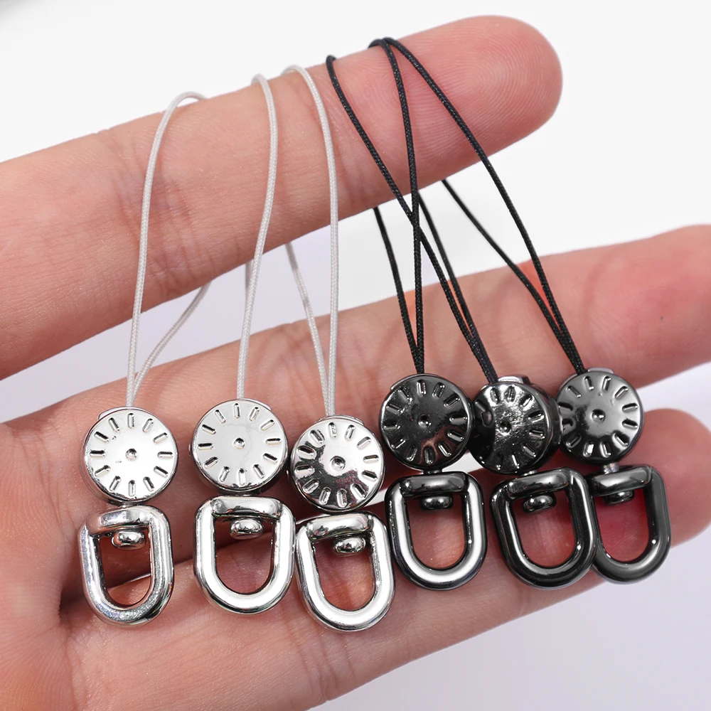 1-4PCS Creative Mini Phones Lanyard Clock Dial Style Short Wrist Straps Universal Anti Lost Safety Hanging Rope Keychain Cord