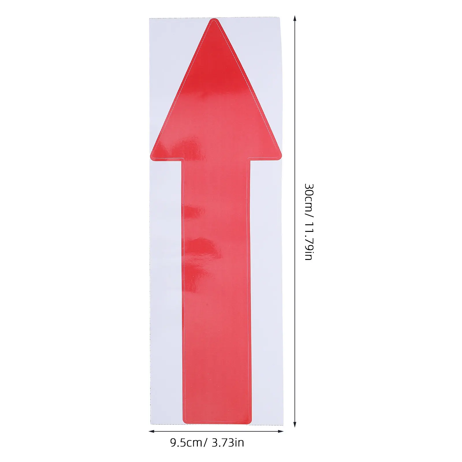 10Pcs Waterproof Red Arrow Sticker For Trade Show Booth Office Manager Direction Signs 30CM Indoor Gym Floor Wall