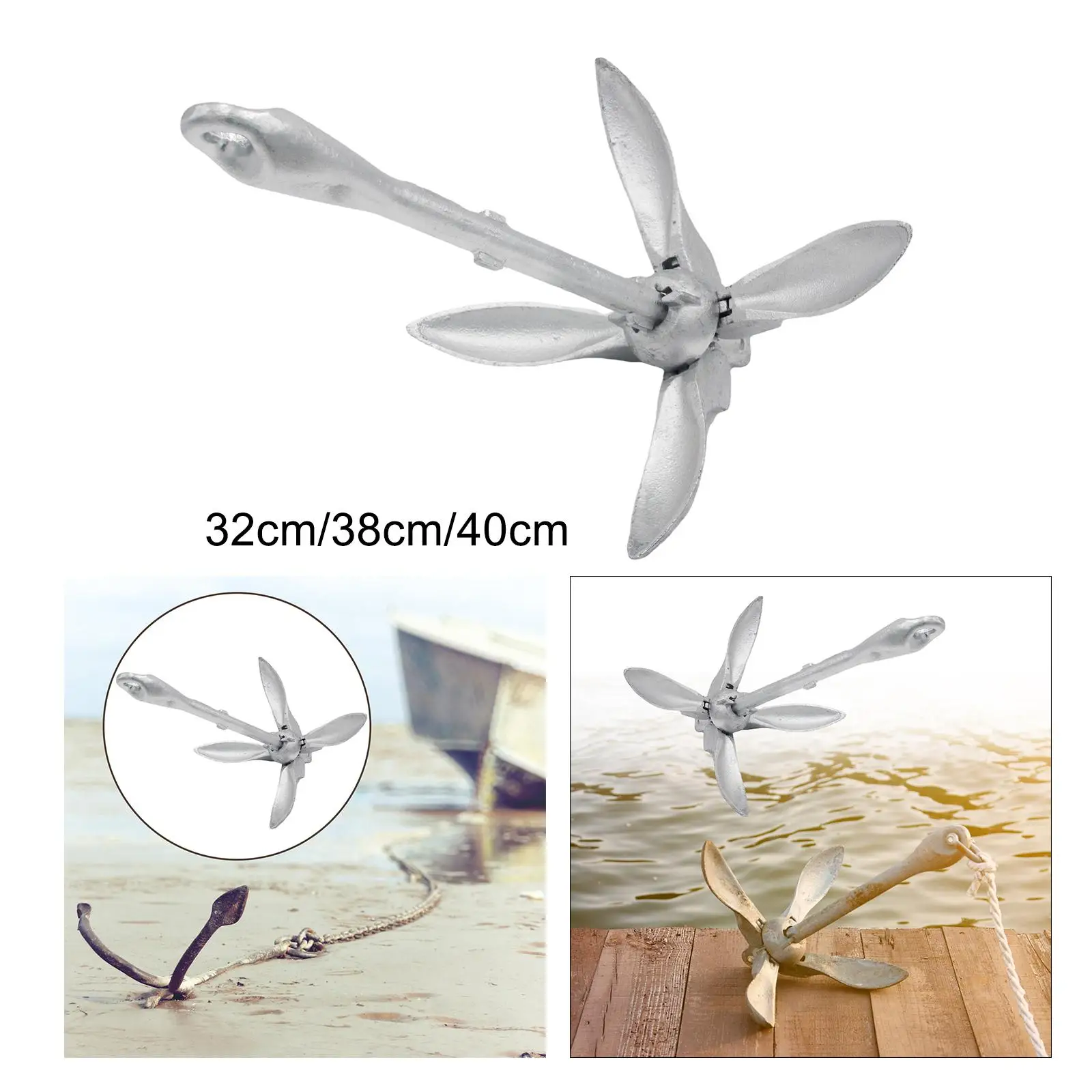 

Складной якорь для лодки, портативное прочное снаряжение для каяка