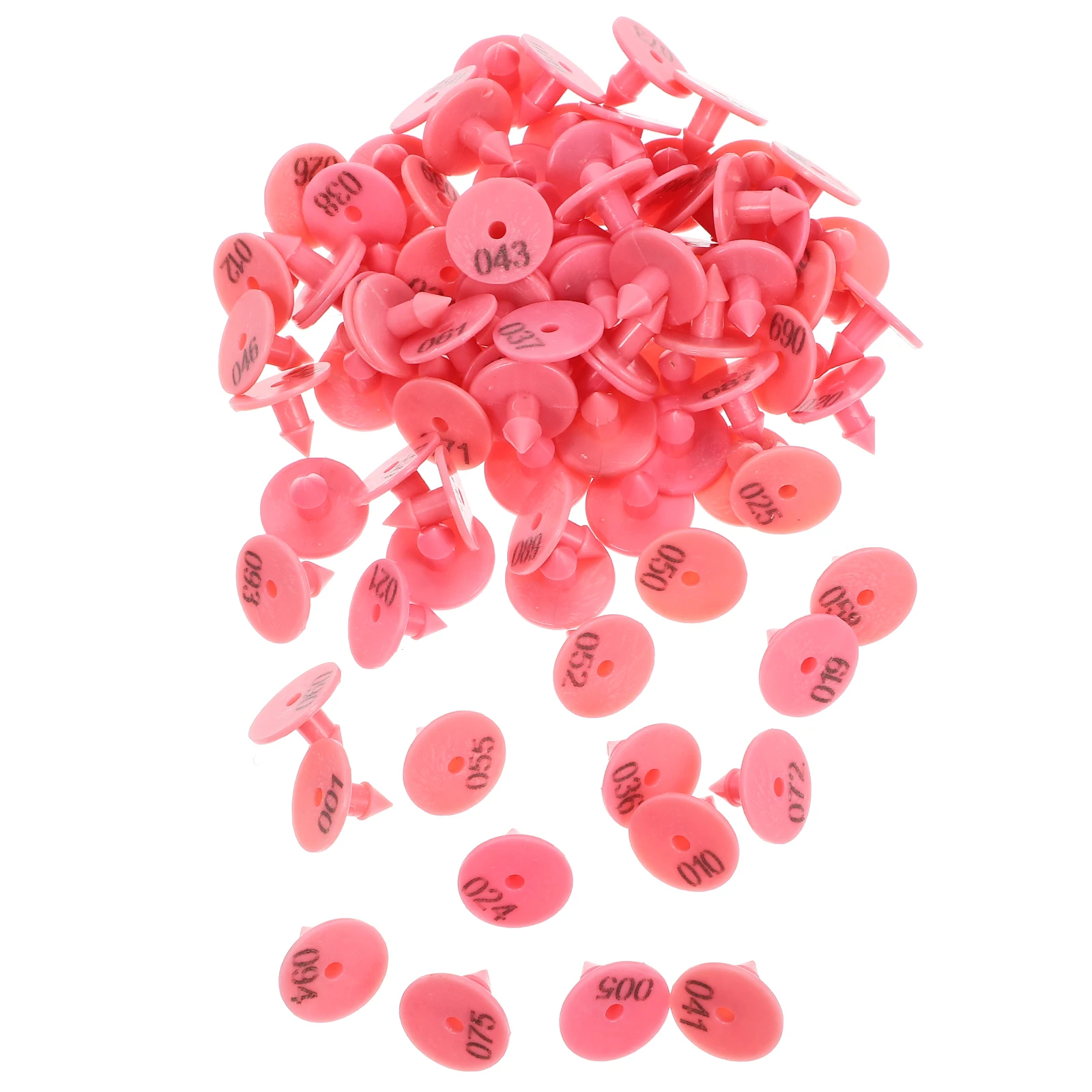 

100Pcs Rabbit Ear Tags Number Identification Durable for Farm Animal Tracking Livestock Management Marker Rabbit Ear Tags