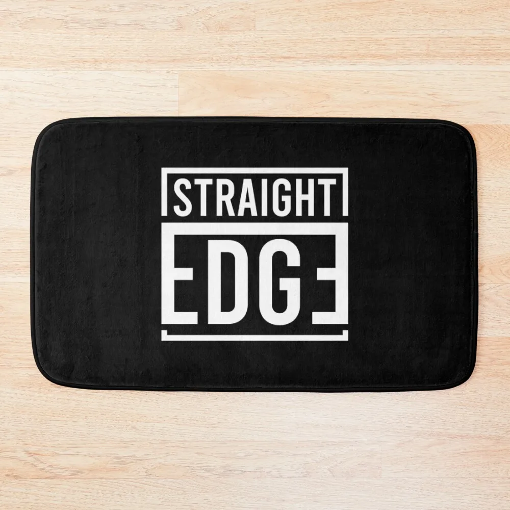 

Straight edge Bath Mat Modern Bathroom Accessories Toilet Floor Anti-Slip Shower Mat