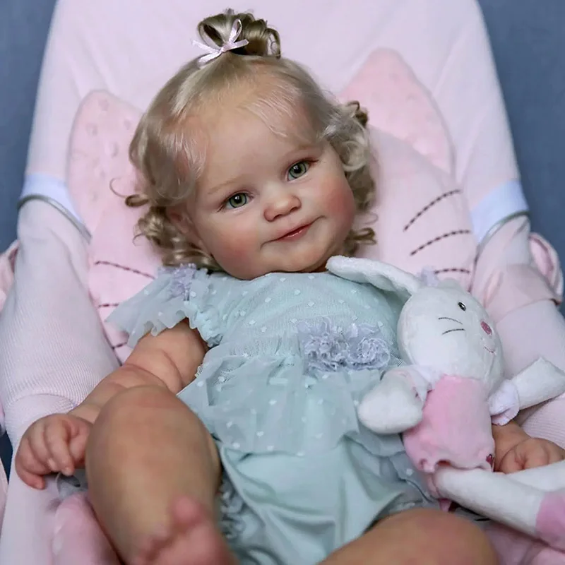 19 zoll Volle Vinyl Reborn Baby Puppe Maddie Prinzessin Baby Mädchen Echt Aussehende Baby Puppen Bonecas Bebe Reborn Entzückende Kinder geschenk Spielzeug