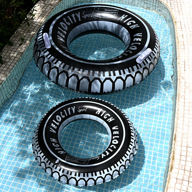 1 قطعة نفخ عجلة الإطارات طباعة PVC سلامة السباحة الدائري ، عالية الجودة PVC بركة تعويم ، جاذبية للغاية لالتقاط الصور #1