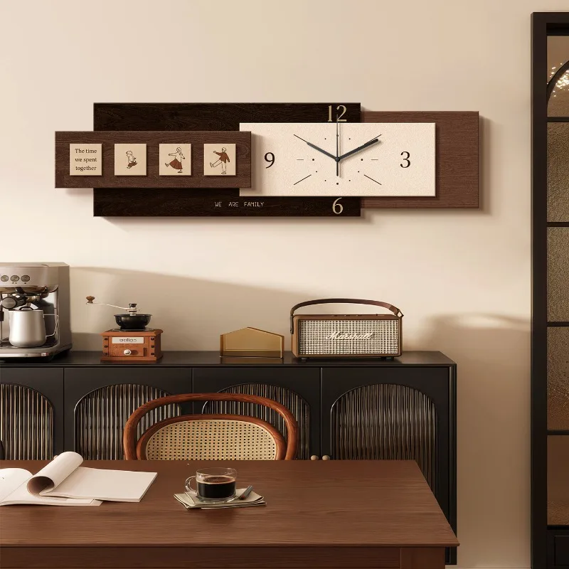 Creative Mid Century Wall Clocks Retro Art Interior Aesthetic Wall Clocks Mechanism Clearance Horloge Mural Living Room Stuff