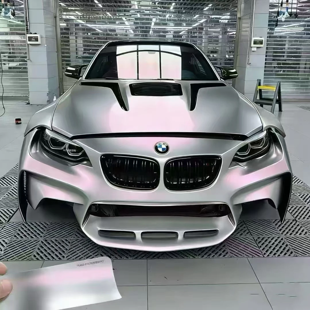 Auto Vinyl Car Body Film Car Wrap Air Release Easy to Install removable Stretchable Premium PET Pink
