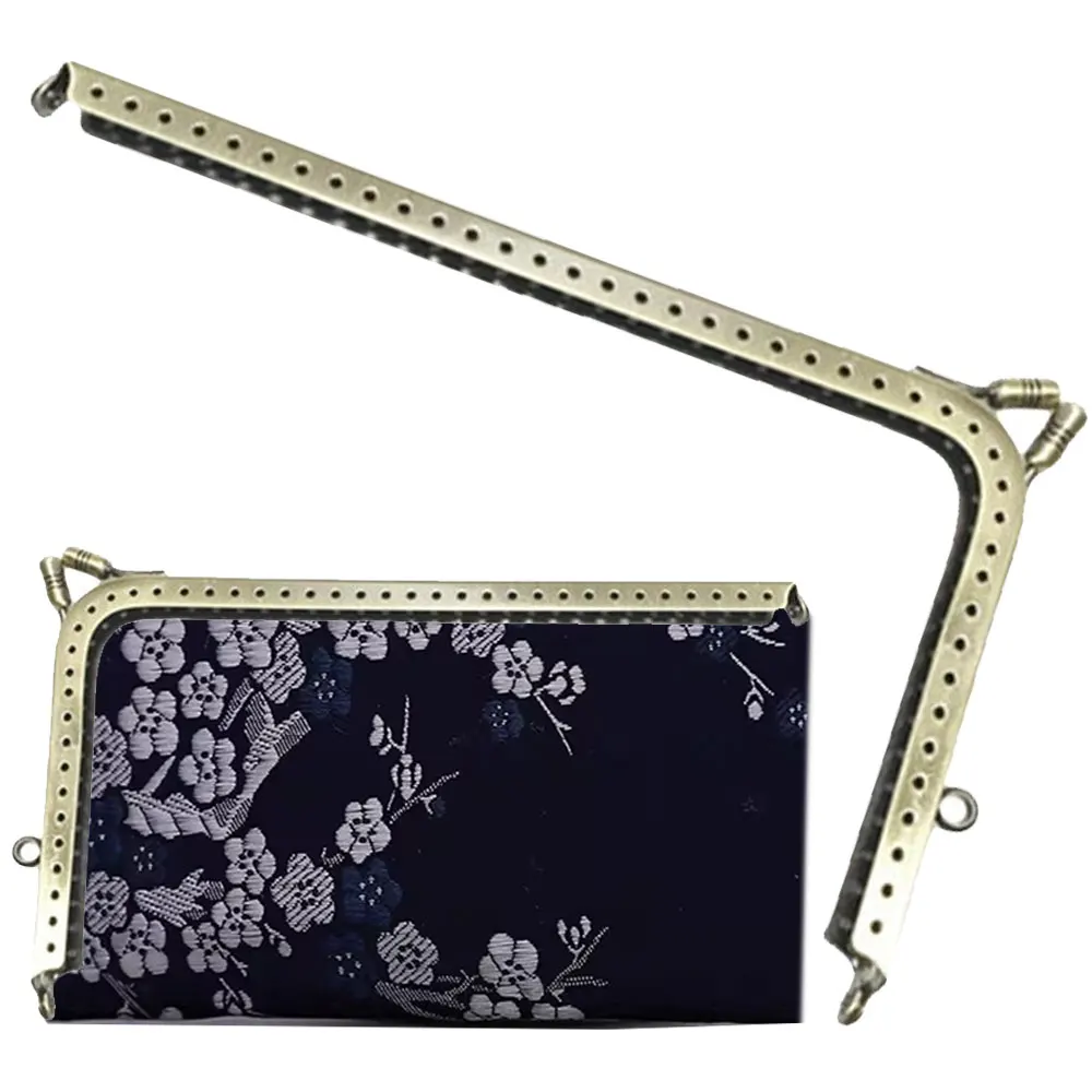 

10 шт. металлических рамок для кошельков и сумок 16,5-18,5 см, застежки-клик для сумок, фурнитура для шитья, аксессуары для сумок DIY