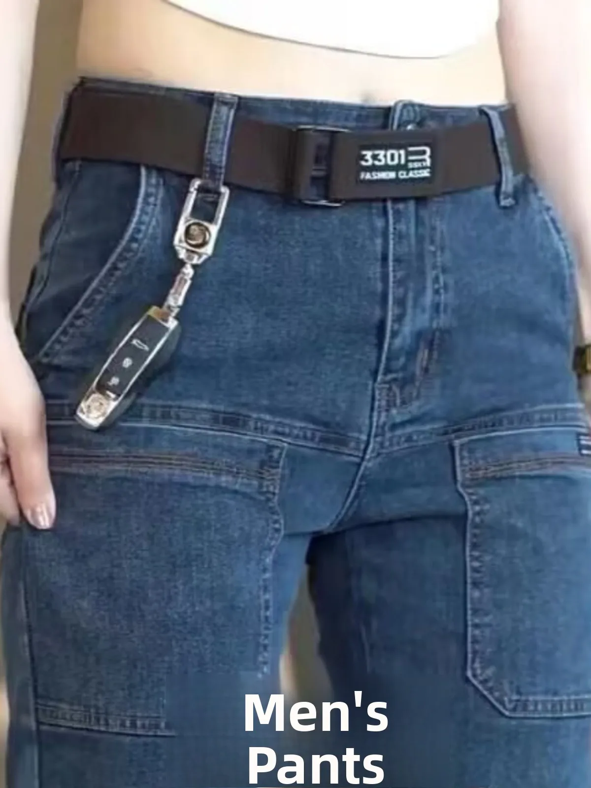 

Мужские джинсы Slim Fit прямого кроя, повседневные, тонкие, эластичные, из хлопкового денима, со средней посадкой, молодежные, энергичные, зимняя коллекция, длинные брюки