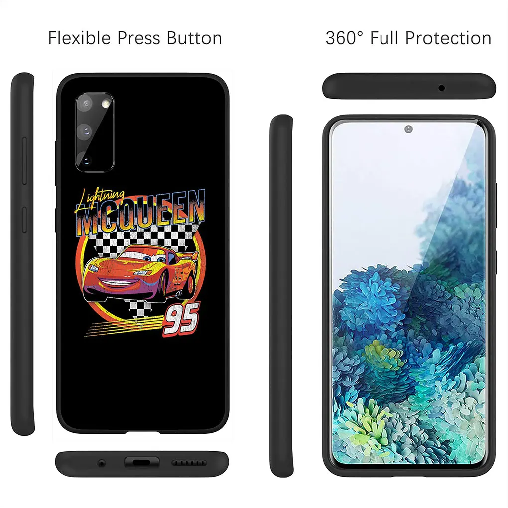 Cars Lightning McQueen 95 Red Phone Cover Case for Samsung Galaxy A10 A20 A22 A30 A31 A32 A50 A51 A52 A53 A72 A33 A73 Casing