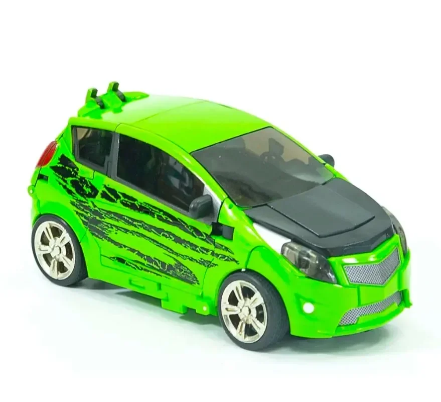 【Nowy】 Zabawka Transformująca UT-R08 Podwójna Akcja Postać (Zielony) Ruchomy Robot Samochód Model Oryginalne Pudełko Kolekcja Prezent