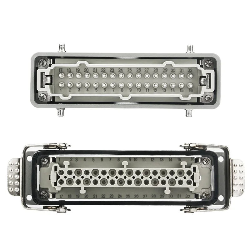 Heavy-duty connector HDC-HE-032 core single-row screw wiring rectangular aviation plug industrial connector 16A