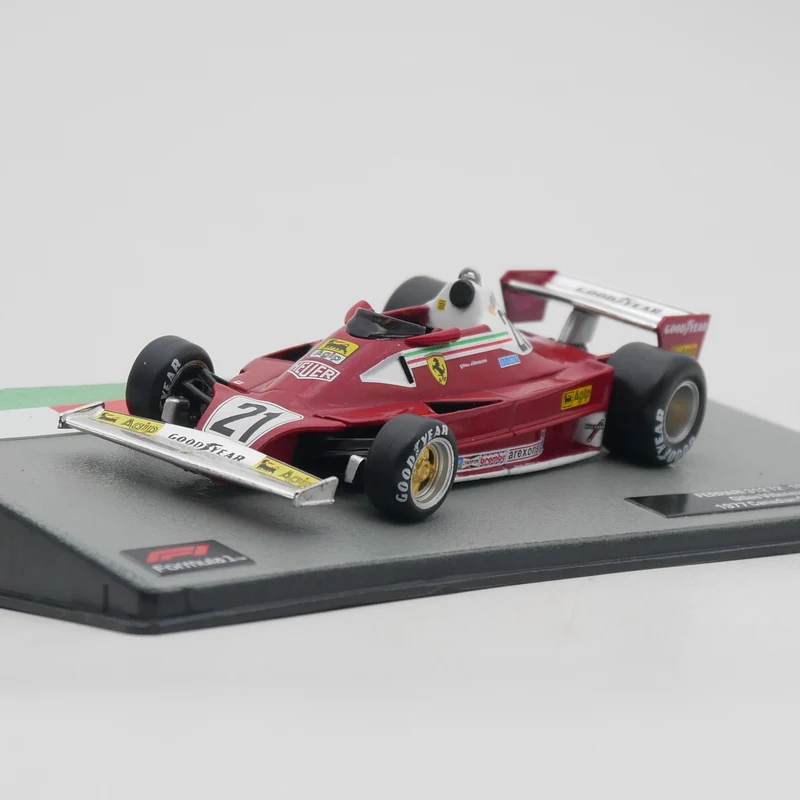 Ixo 1:43 Racing  312 T2 1977 Gilles Villeneuve Diecast Car Model Metal Toy Vehicle