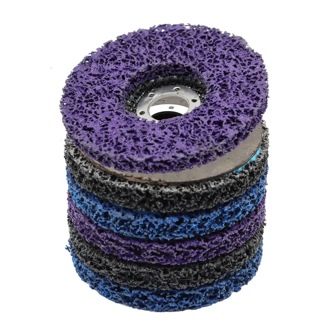 115mm Poly Strip Disc Abrasive Wheel Paint Rust Clean Remover Grinding Wheels for Motorcycles Durable Angle Grinder Accessories