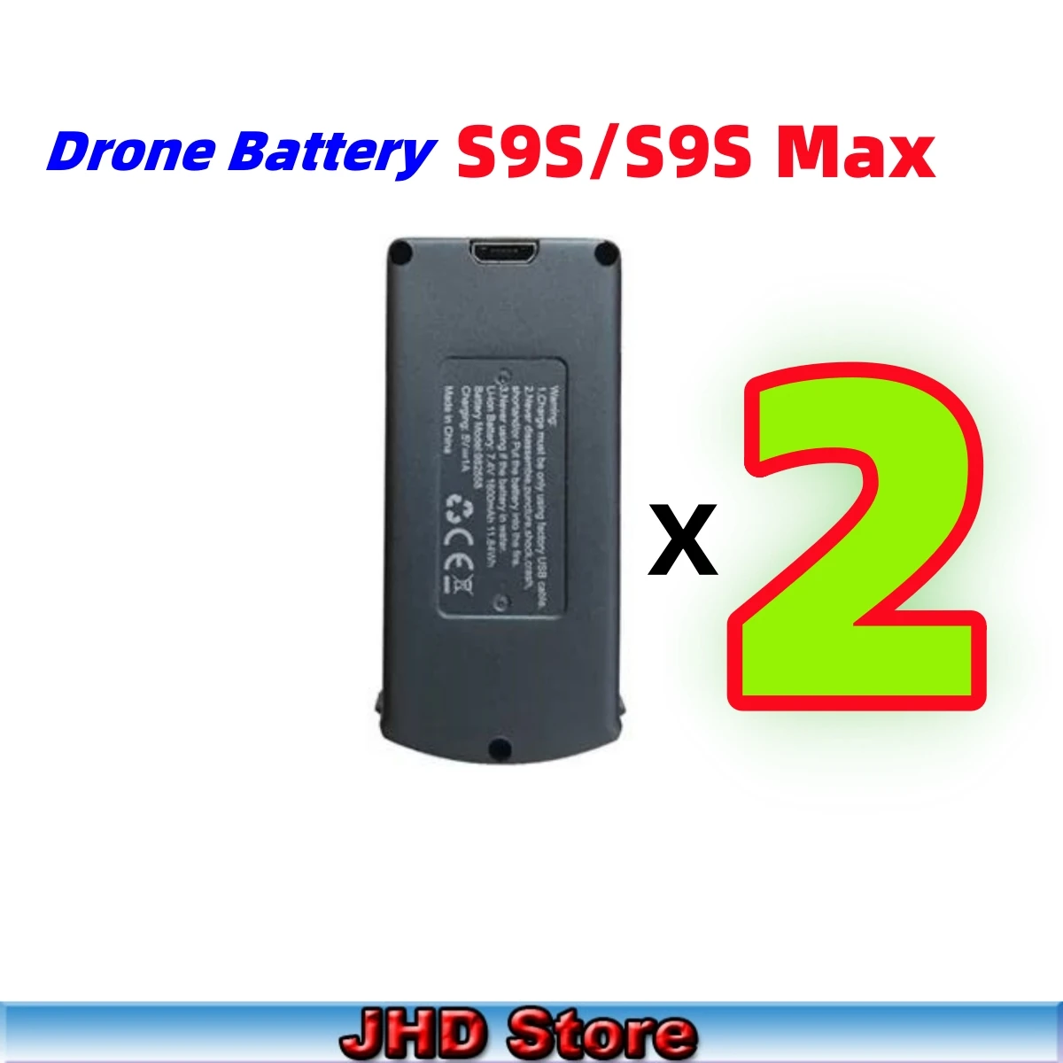 JHD S9S Max Mini Drone Battery 7.4V 1600MAh LS-S9S/S9S MAX Battery For Original S9S MAX Drone Battery Wholesale