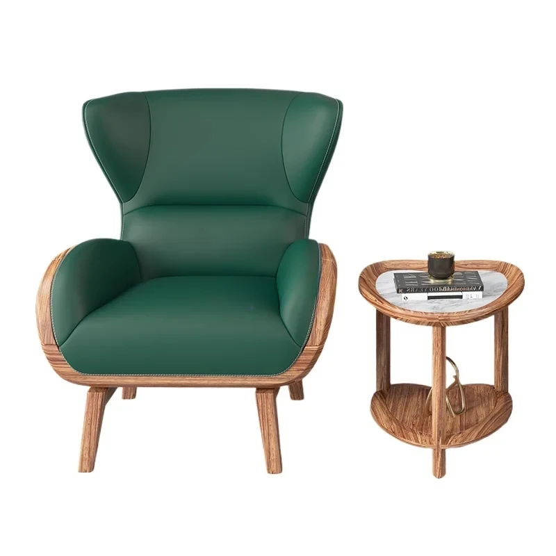 

Современный новый китайский простой кожаный диван Ugyen из слоя дерева