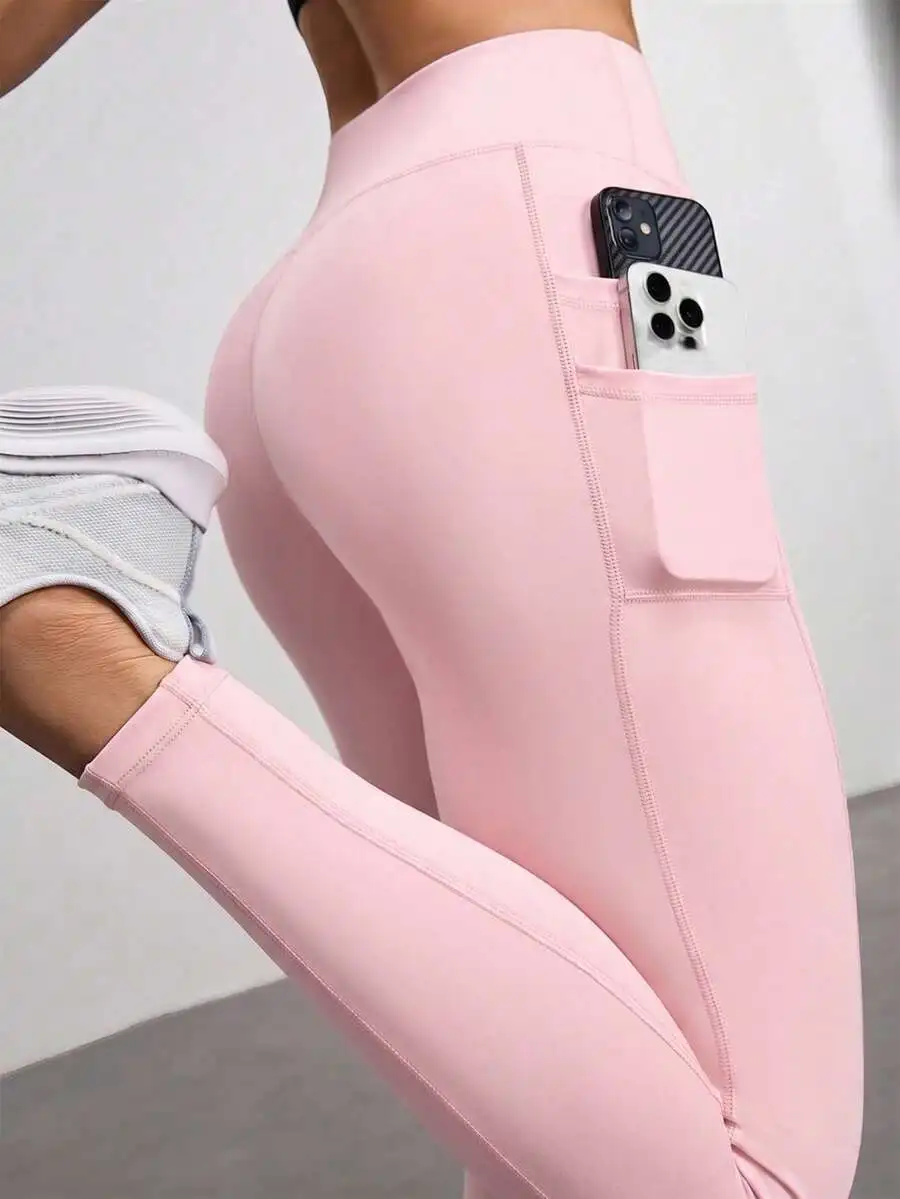 Easithlete Easithlete Phone Pocket Side Tummy Control Sports Leggings Yoga Women Pants
