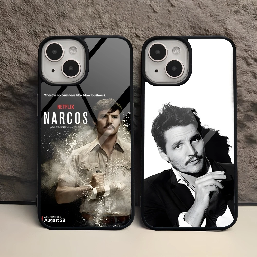 Funda de teléfono Pedro Pascal Collage Pics para Iphone 15 Pro Max 14 12 11 13 Mini 16 8 7 Plus X Xs XR PC + funda trasera con diseño de TPU