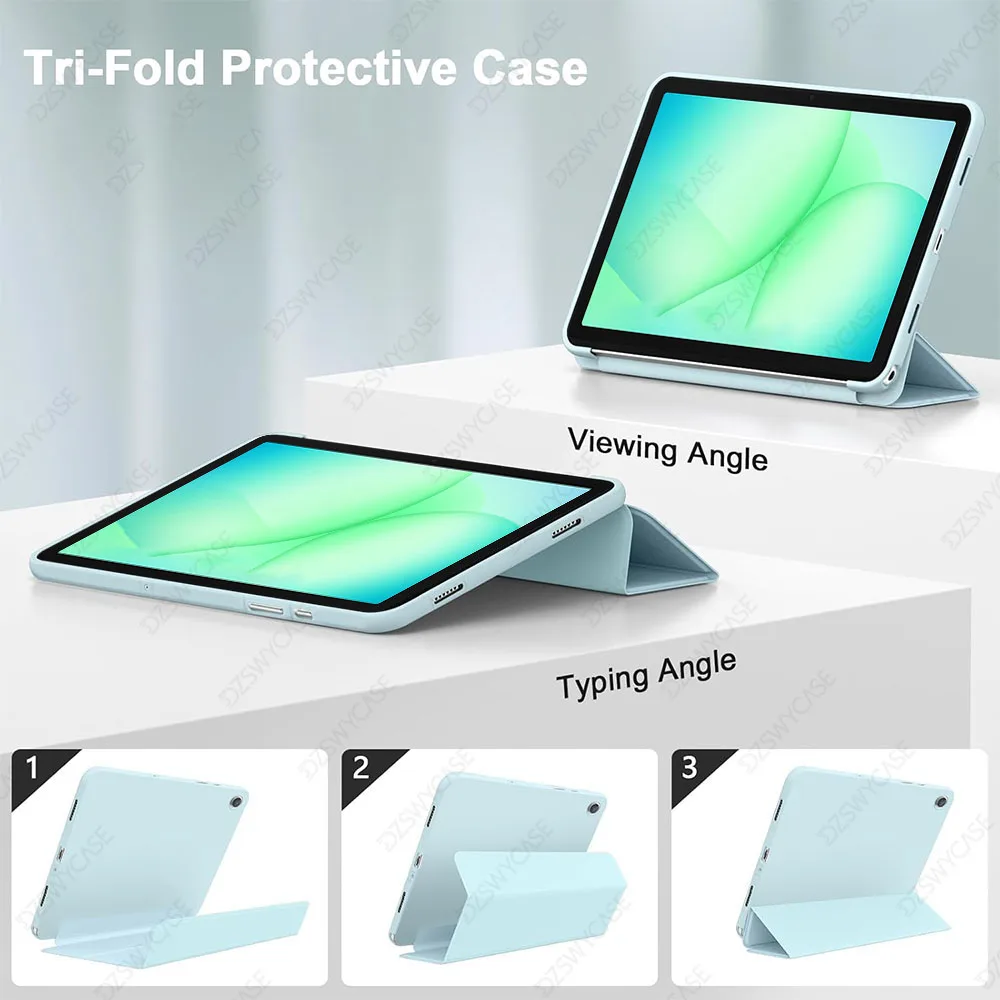 Case For Samsung Galaxy A9 Plus / A11 Plus 11 Inch Tablet Case, Trifold Stand Cover With Stand Auto Sleep / Wake image 5