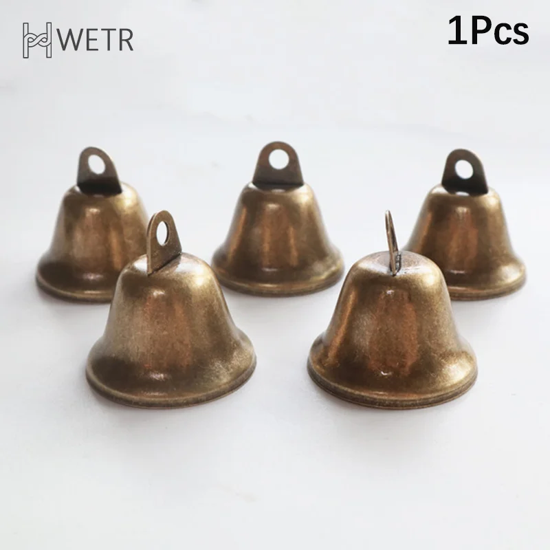 38mm Vintage Bronze Jingle Glocken Rinder Schafe machen Windspiele Festival Party Fenster tür Anhänger Tempel Home Dekorationen