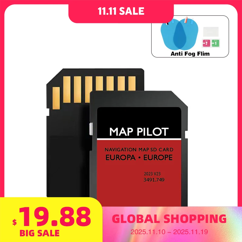 

for Mercedes A B C E-class CLA CLS GLA GLK Car Sat Nav 8GB SD Card Update Europe map 2023 Navigation Becker MAP PILOT Code 509