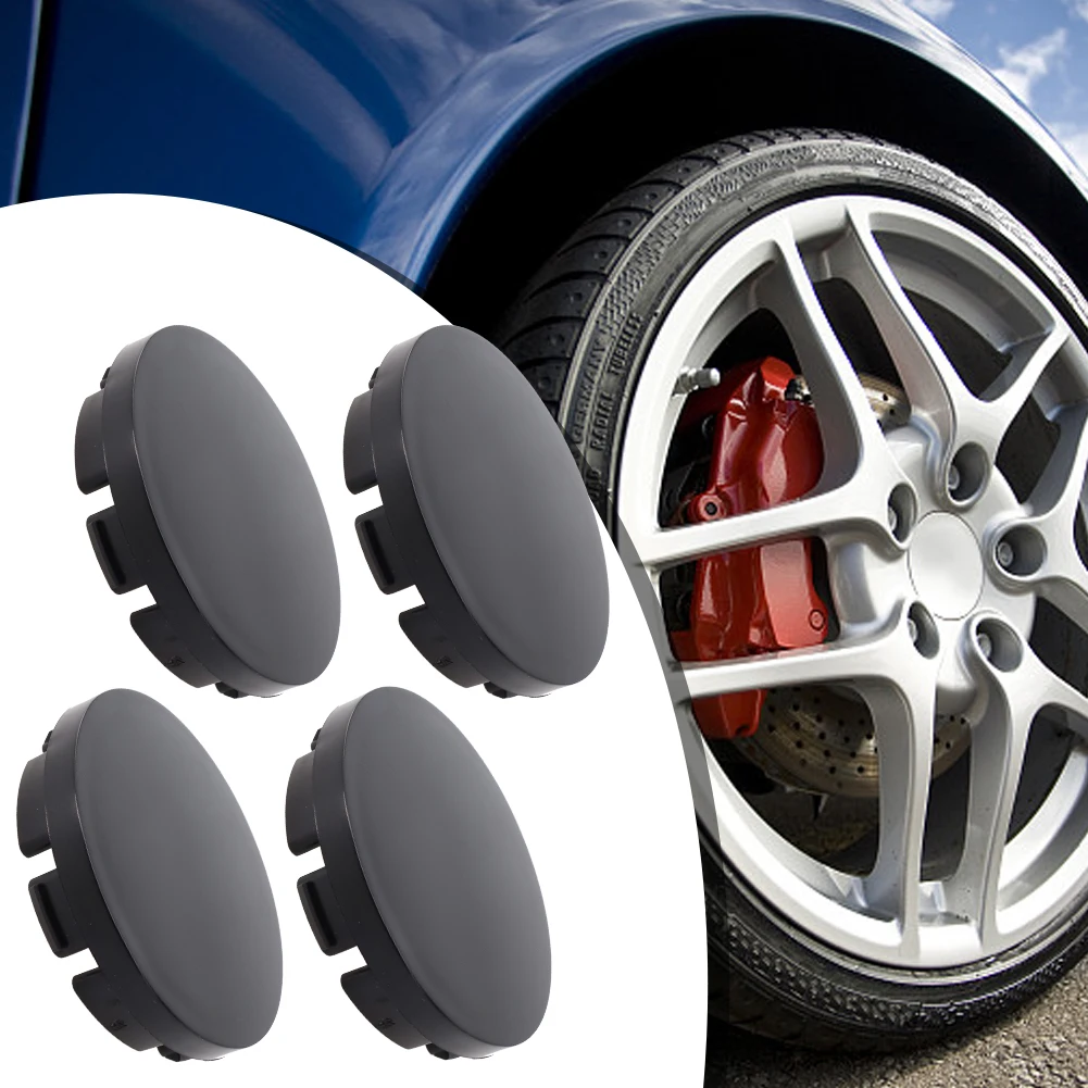 4pcs 60mm Car Vehicle Wheel Hub Center Cap Cover 56mm  Black Car Rims Alloy Wheel Center Hub Centre Cap Accessories