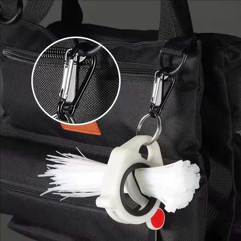 Circle Cable Tie Organizer Fluorescent Cable Tie Organizer Portable Reusable Storage Cable Tie Holder Cable Tie Storage Tools