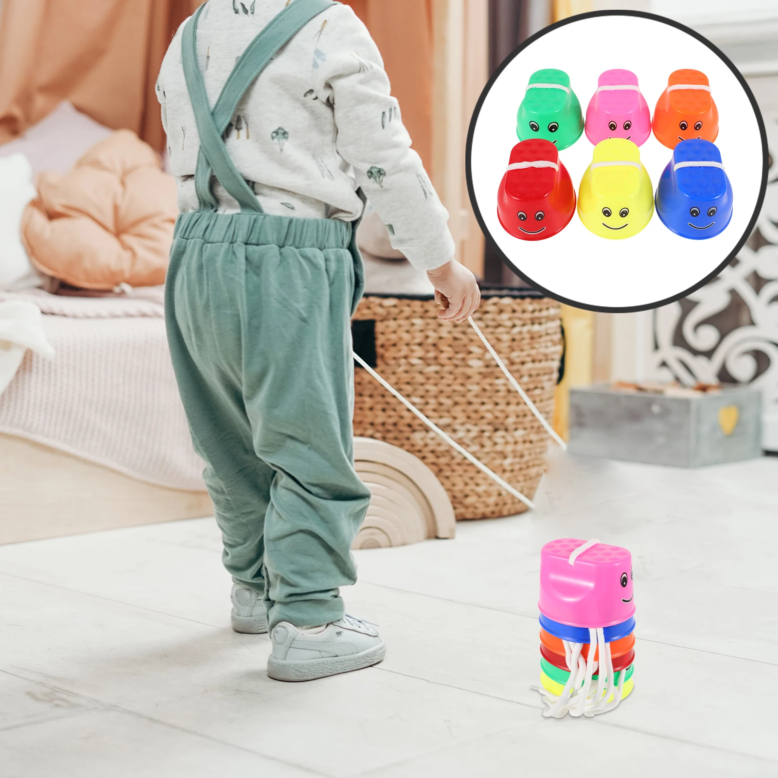 

6 Pcs Stilt-strolling Toys Balancing Stilts for Kids Steppers Stepping Children Walking on