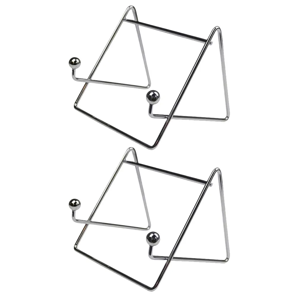 

2Pcs Laptop Stand Ergonomic Metal Computer Holder Triangular Support Laptop Riser Desktop Book Holder Tablet Support Non-Slip