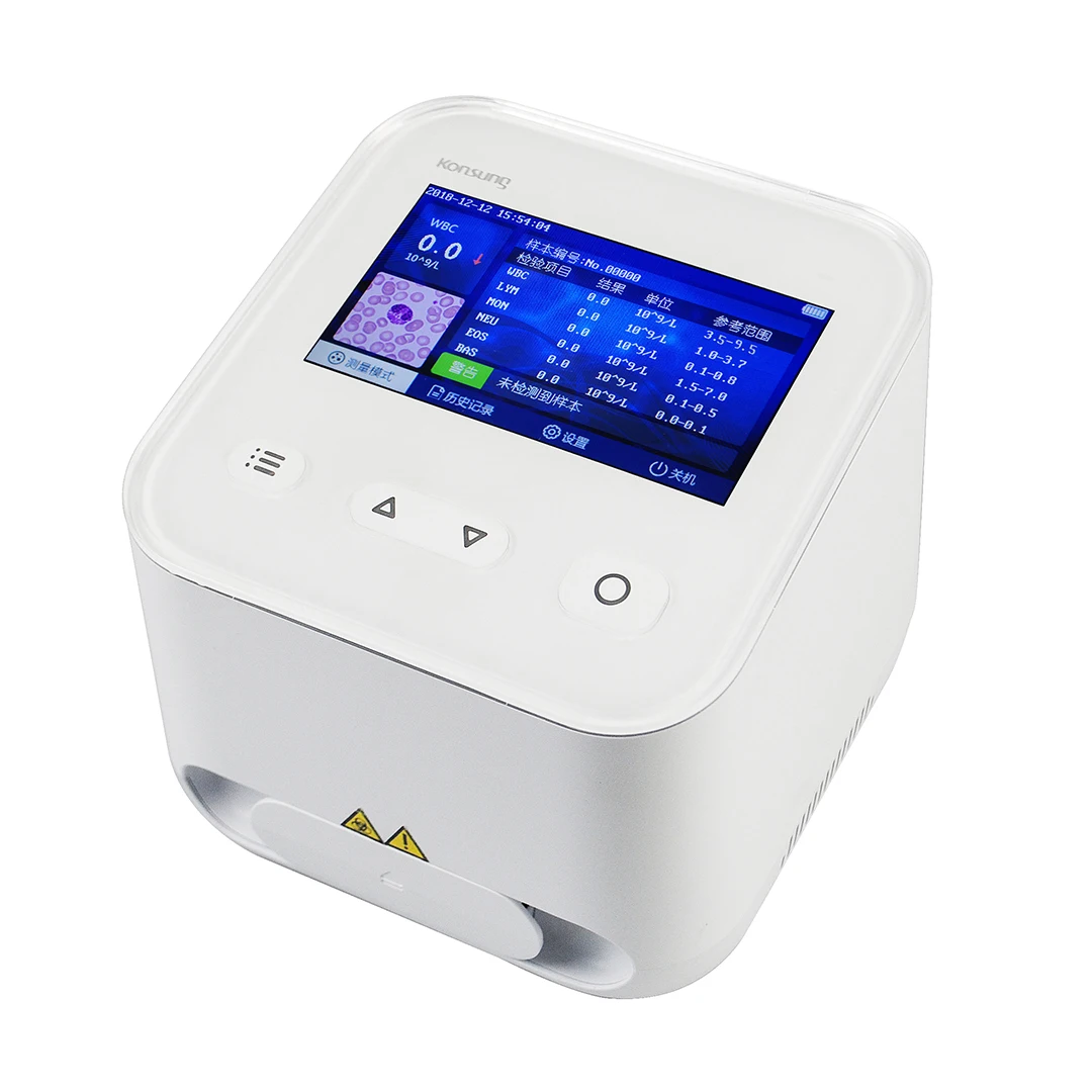 5 parts  cell counter  analyser with microfluidics chips