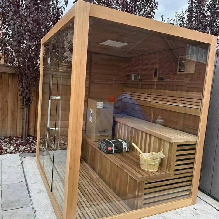 

Comfortable Outdoor 4 Person Single Wooden Wet 4 Person Wholesale Traditional Wood Steam Steam Room with Modern Design