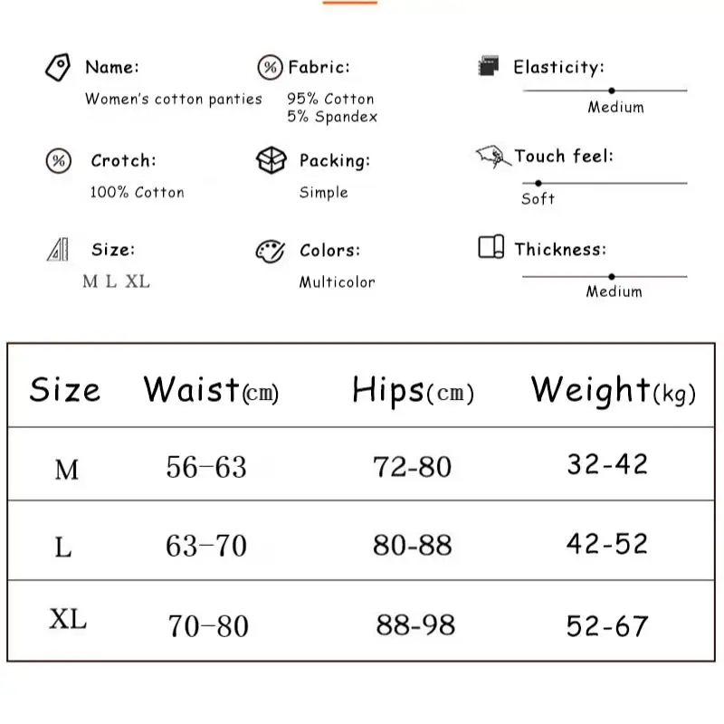 5 Pcs/Set Purple Rabbit Cotton Panties Female Underpants Women Shorts Seamless Lingerie Underwear Plus Size Sexy Pantys M-XL