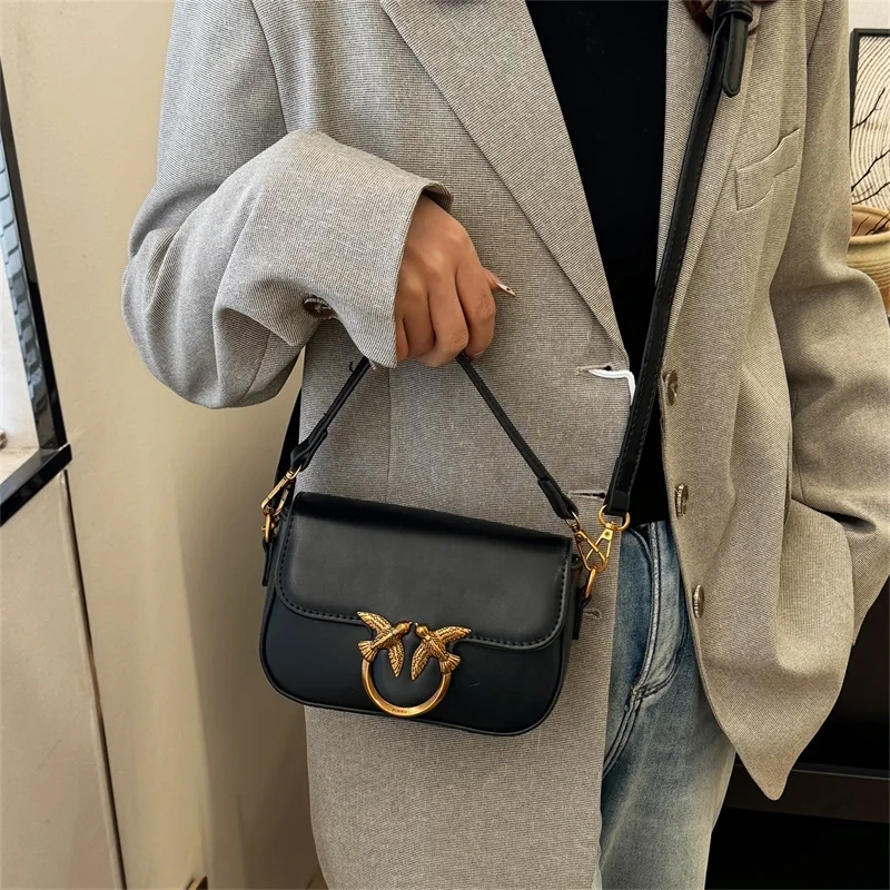 حقيبة كتف جلدية نسائية فاخرة أنيقة كلاسيكية حقيبة يد كروس مصممة لأسلوب الموضة الحديثة #3