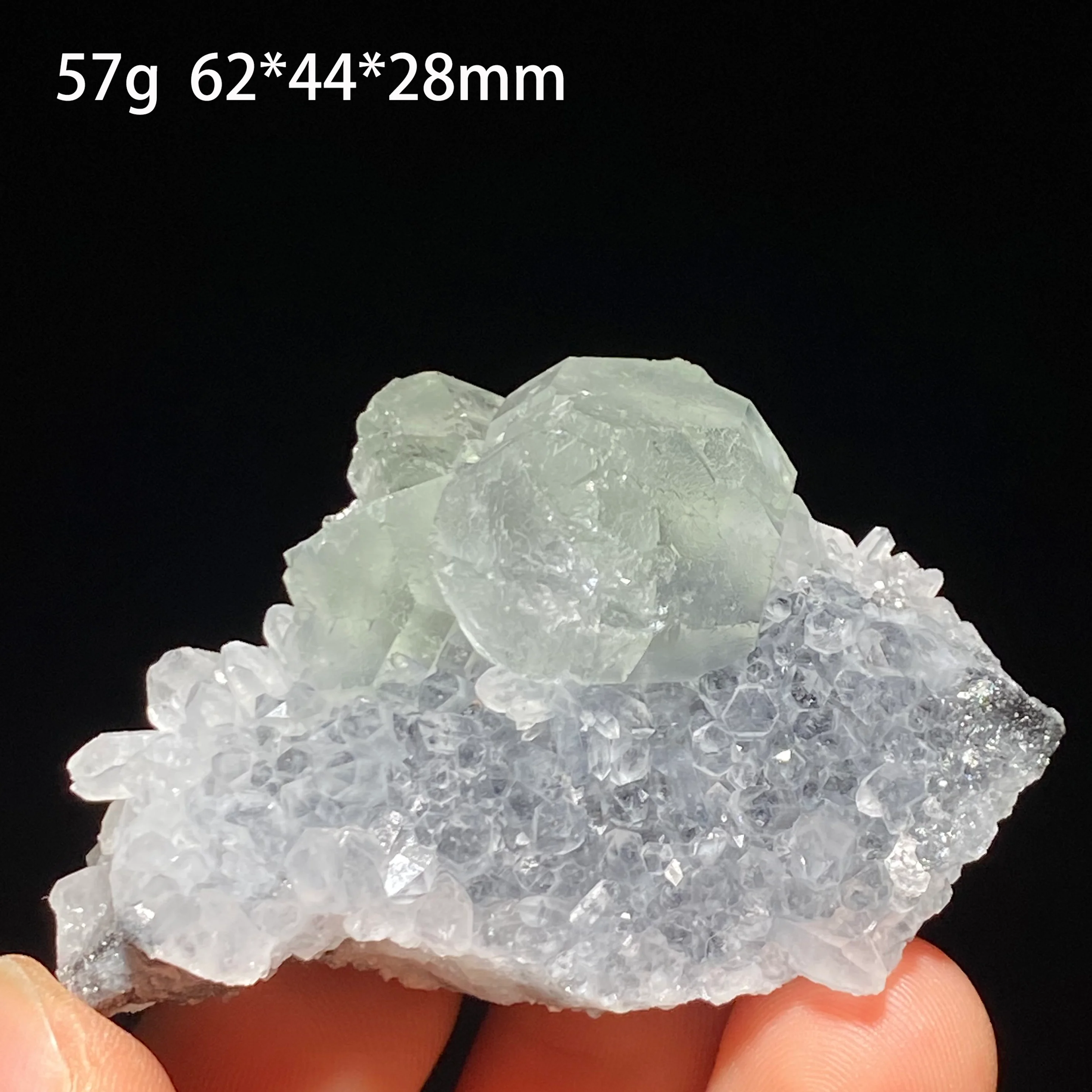 Pure Natural Fluorite And Crystal Coexistence Mineral Specimen Meditation Energy Healing Feng Shui Home Decor Gift