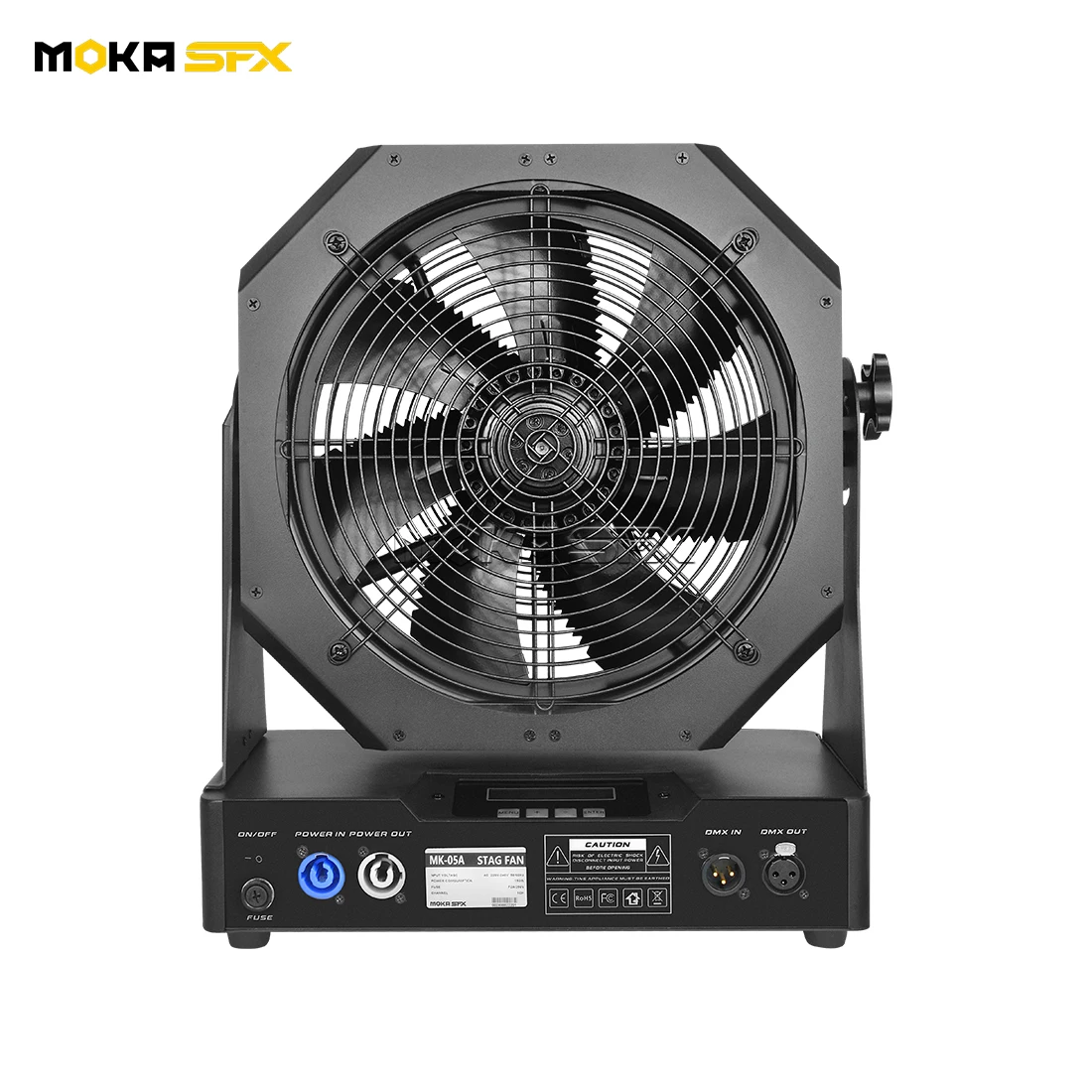 MOKA 200W DMX Fan for Stage Show Remote Control Speed Adjusted Fan for Fog Machine Stage Effect