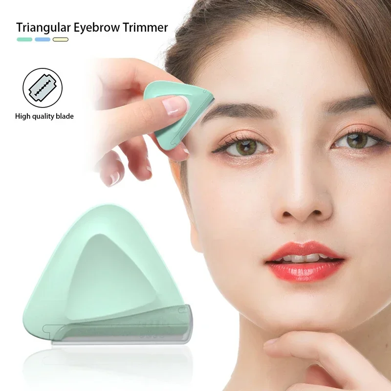 ใบมีดโกนคิ้วทรงสามเหลี่ยม ยี่ห้อ Yunduogirl ชุด 5 ชิ้น สำหรับผู้หญิง ใช้โกนขนใบหน้า กำจัดขนคิ้ว