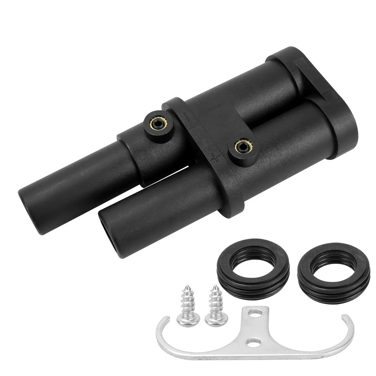 For Cranes, Forklifts, Agricultural Machinery New Remote Jump Start Plug Terminal High Capacity Black For Hella 8JA 177 305-101