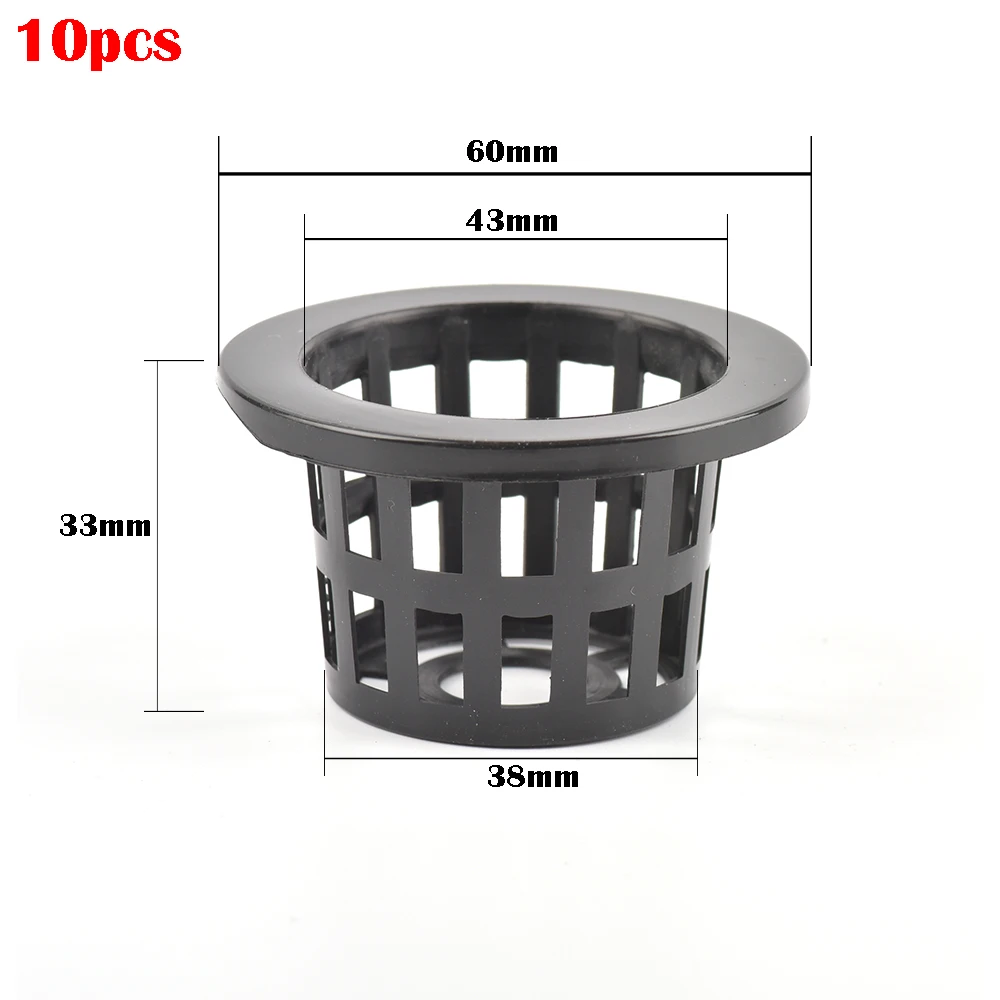 5/10 szt. Siatka do uprawy roślin doniczki przedszkolne kubka hydroponiczna siatka do kolonizacji kosz z tworzywa sztucznego