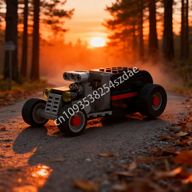 

114pcs MOC Rat Rod City Champions Model Building Blocks Construction DIY Christmas Gifts Idea Toys Education Brick Kids Birthday