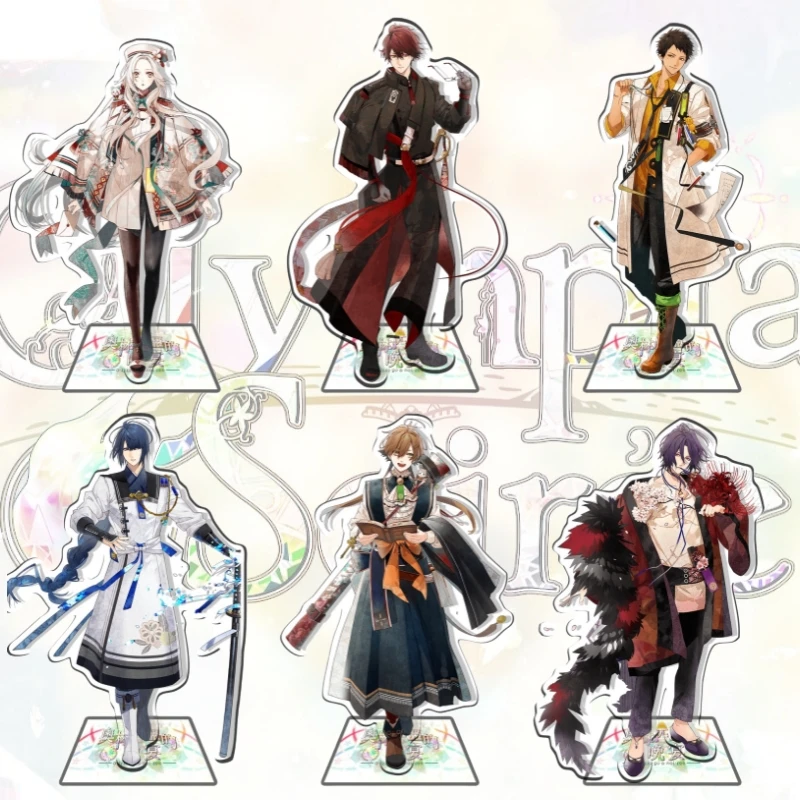 Game Olympia Soiree Anime Acrylic Stand Model Figure Cosplay Plate Holder Topper Birthday Fans Christmas Desk Decor Plate Gift